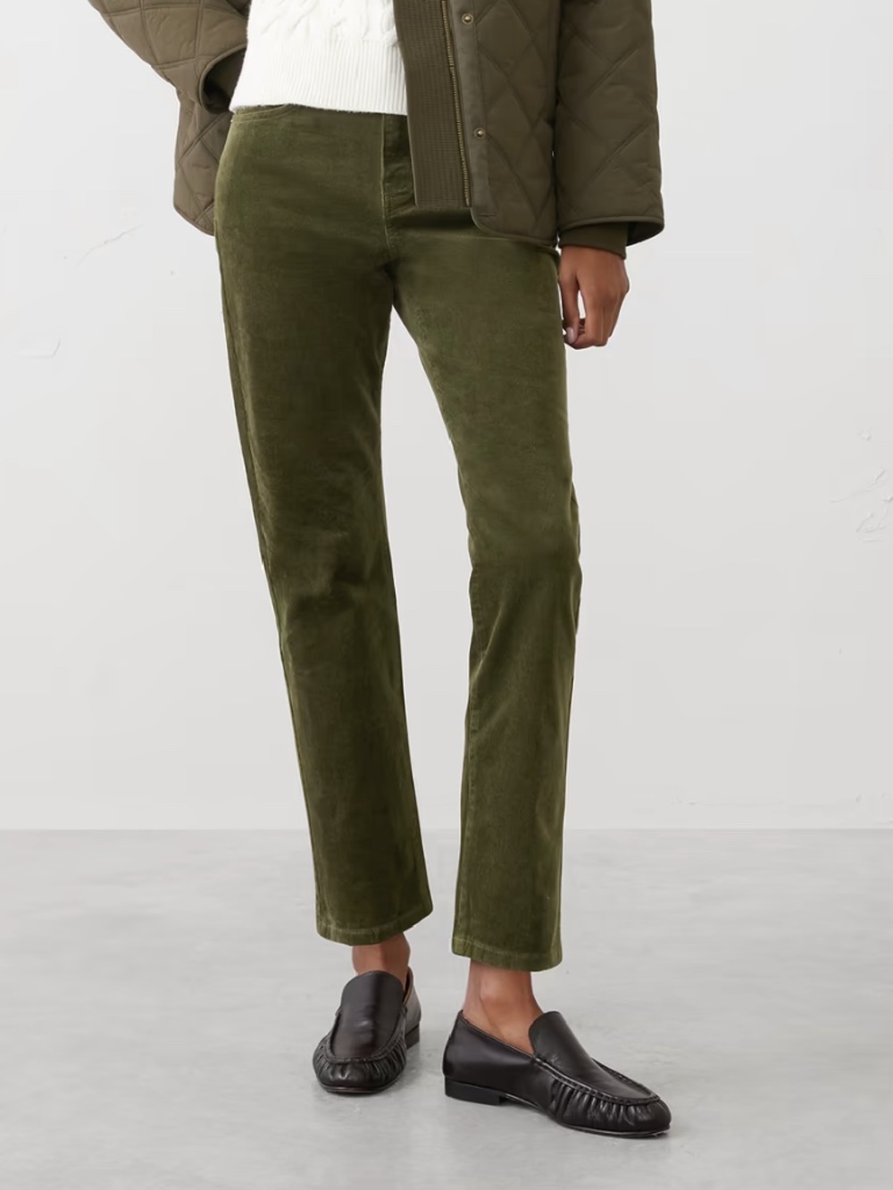 Slim High-Rise Corduroy